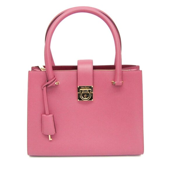 SALVATORE FERRAGAMO Pink Leather Bag - Picture 1 of 11